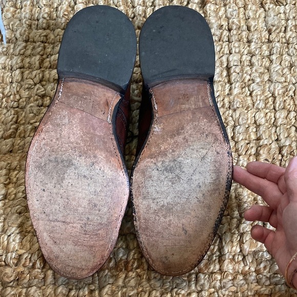 Allen Edmonds Mens Boulevard Classic Brown Brogue Wingtip Dress Shoes Size 10.5D - Picture 8 of 14